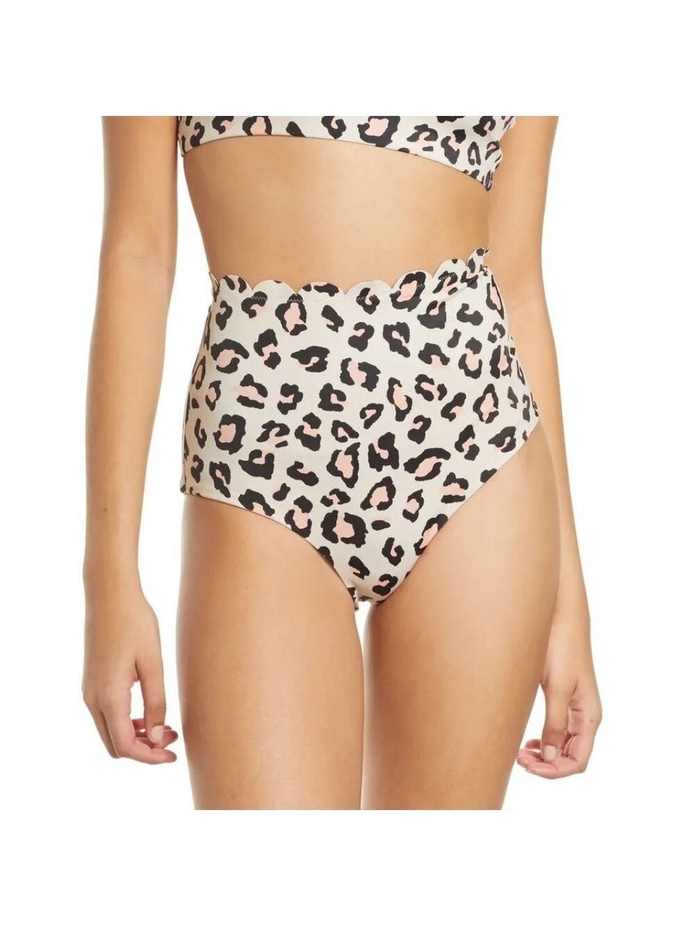 NWOT CHELSEA28 Scallop High Waist Bikini Bottoms